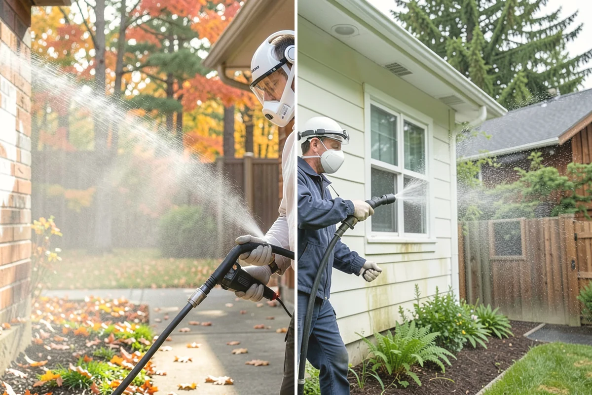 Outdoor Fireplace Cleaning in Monroe, Snohomish County, WA - Clear ash and loose debris from the firebox area