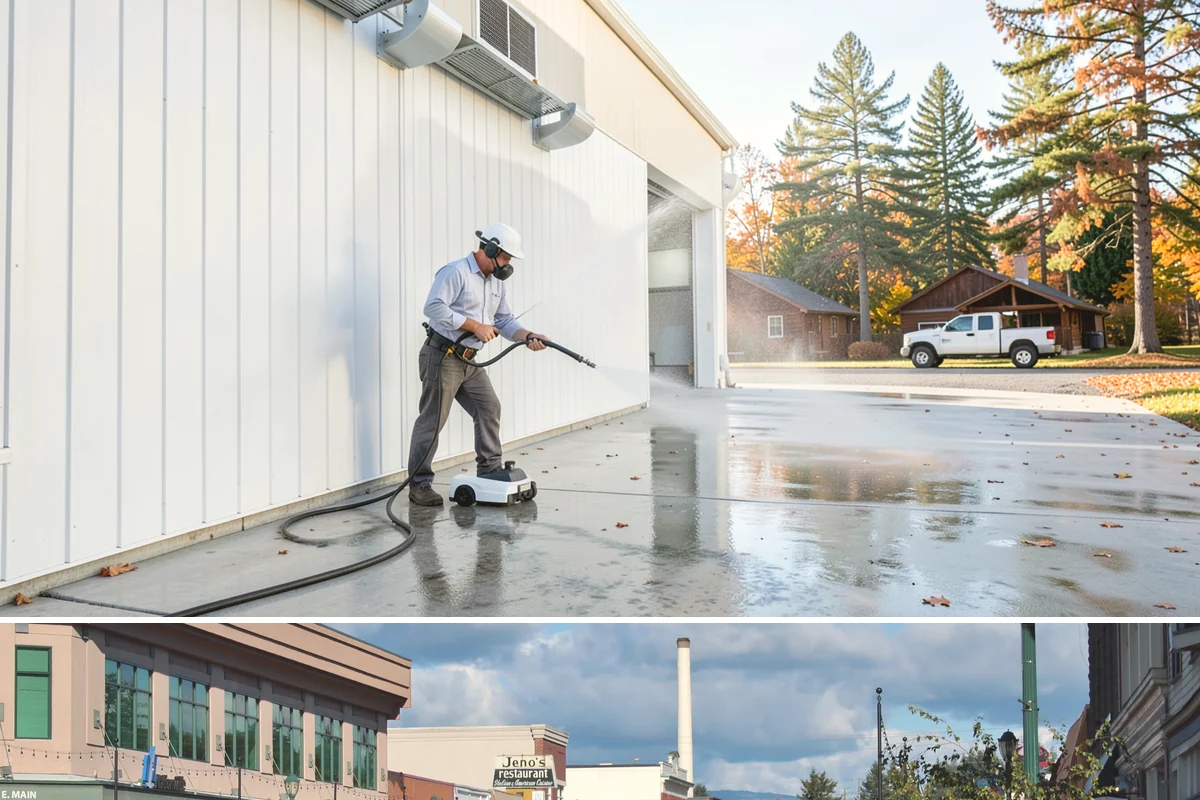 Outdoor Fireplace Cleaning in Monroe, Snohomish County, WA - Spring cleaning readies the fireplace for summer evenings, and a dry day helps the masonry treatments work fully.