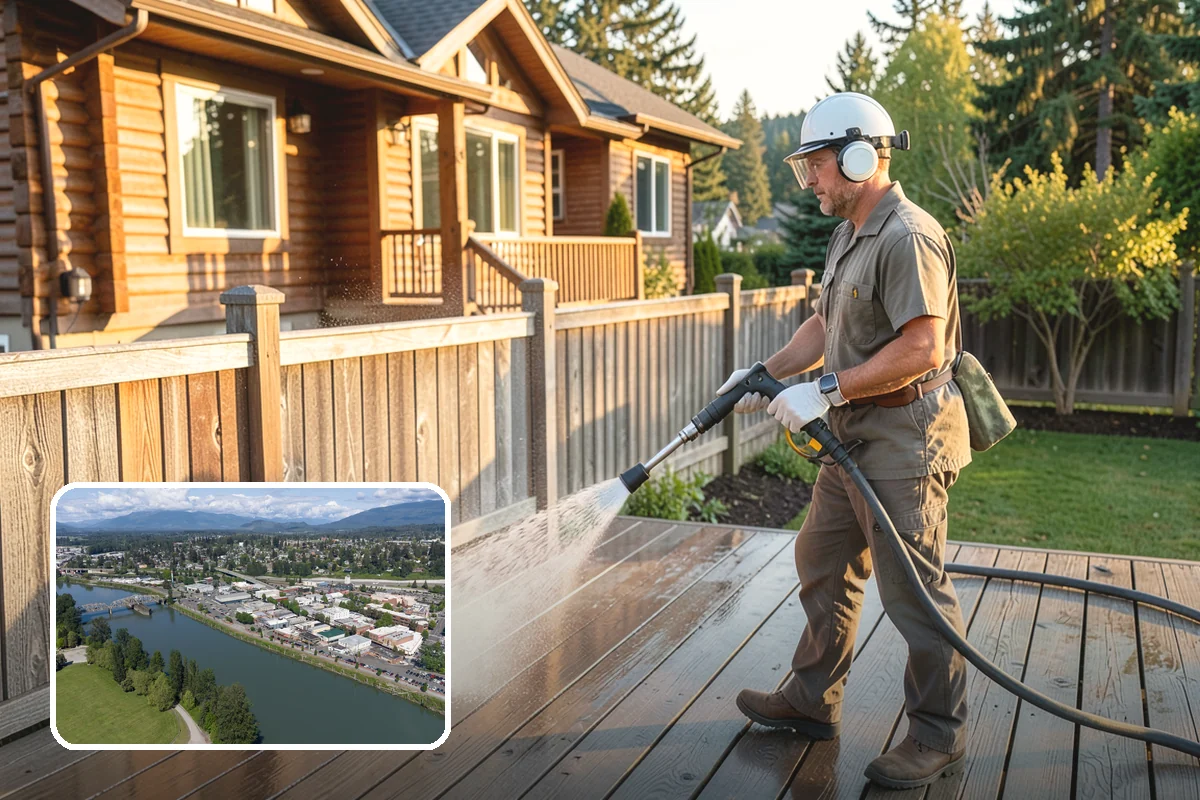 Outdoor Fireplace Cleaning in Mount Vernon, Skagit County, WA - Lifts soot and smoke staining from the masonry face