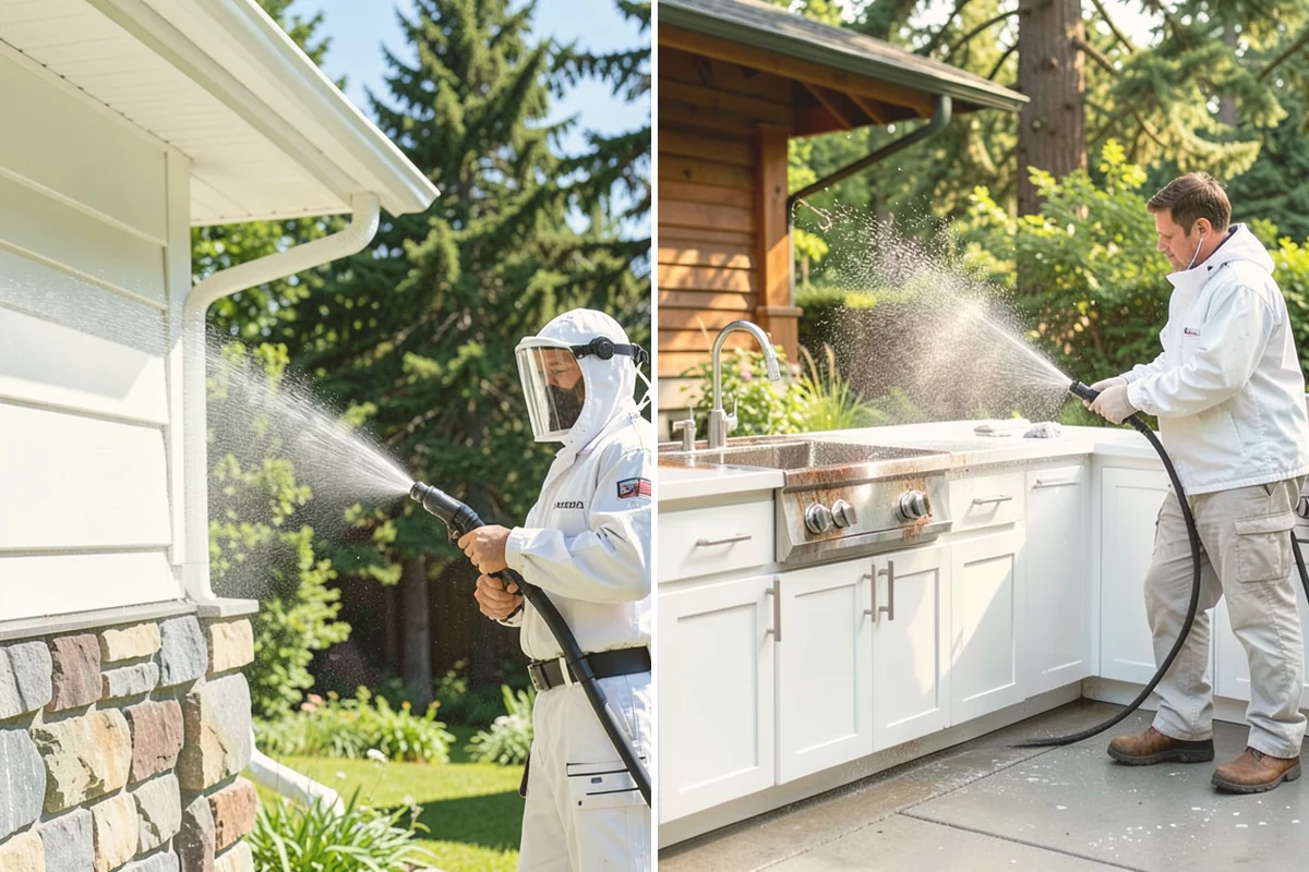 Outdoor Fireplace Cleaning in Mount Vernon, Skagit County, WA - Clear ash and loose debris from the firebox area