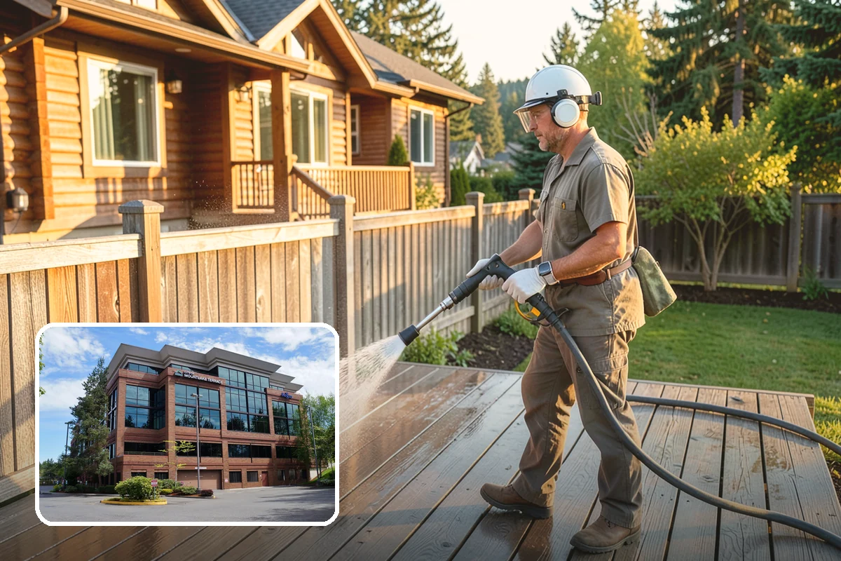 Outdoor Fireplace Cleaning in Mountlake Terrace, Snohomish County, WA - Lifts soot and smoke staining from the masonry face
