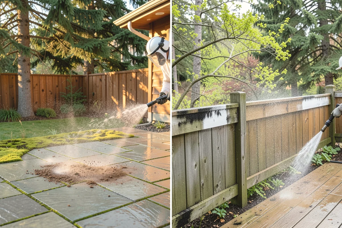 Outdoor Fireplace Cleaning in Mountlake Terrace, Snohomish County, WA - Clear ash and loose debris from the firebox area