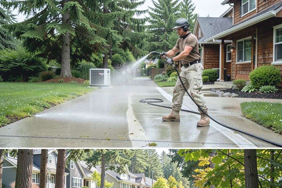 Outdoor Fireplace Cleaning in Normandy Park, King County, WA - Spring cleaning readies the fireplace for summer evenings, and a dry day helps the masonry treatments work fully.