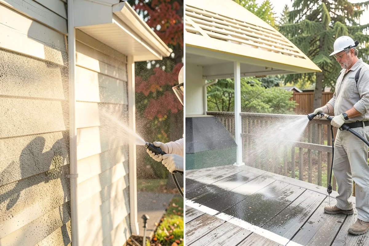 Outdoor Fireplace Cleaning in North Bend, King County, WA - Clear ash and loose debris from the firebox area