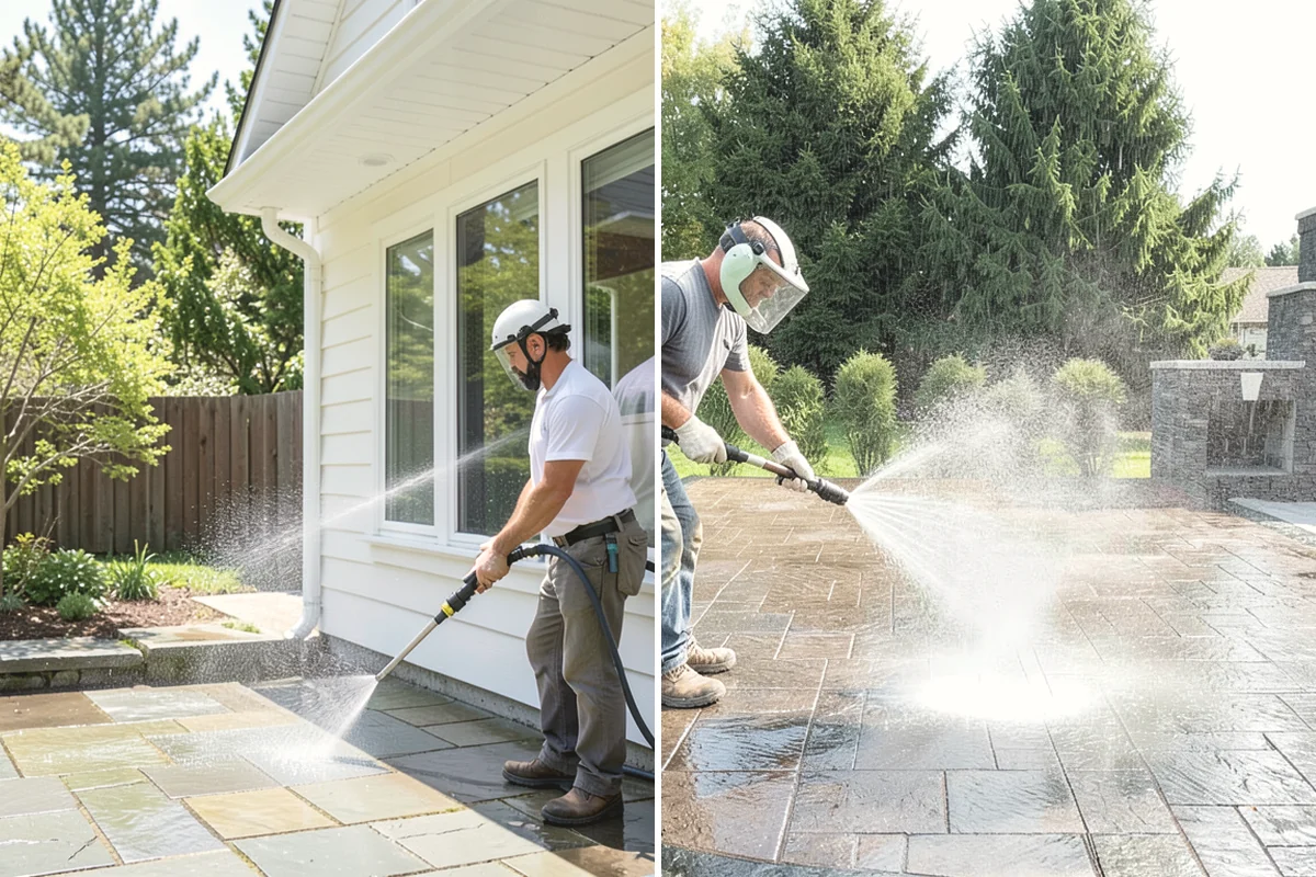 Outdoor Fireplace Cleaning in Oak Harbor, Island County, WA - Clear ash and loose debris from the firebox area