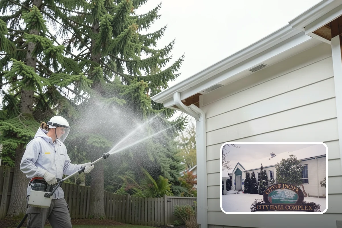 Outdoor Fireplace Cleaning in Pacific, King County, WA - Lifts soot and smoke staining from the masonry face