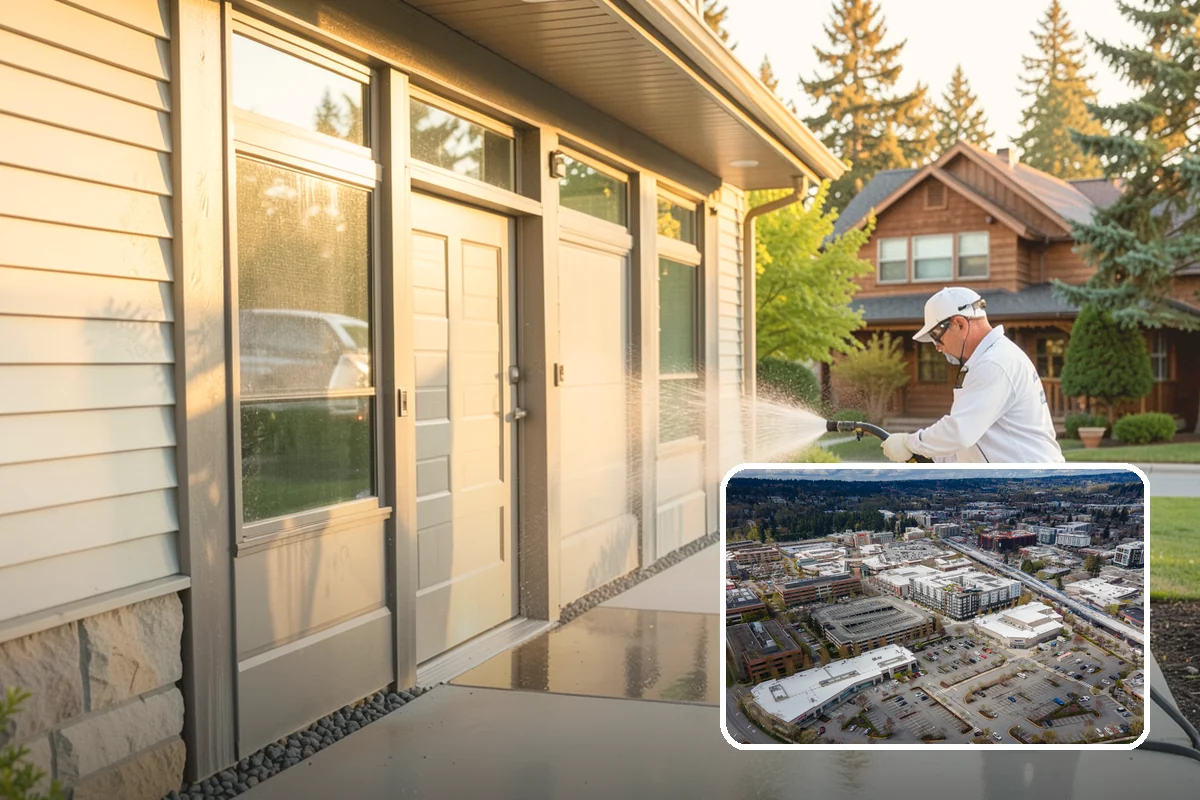 Outdoor Fireplace Cleaning in Redmond, King County, WA - Lifts soot and smoke staining from the masonry face