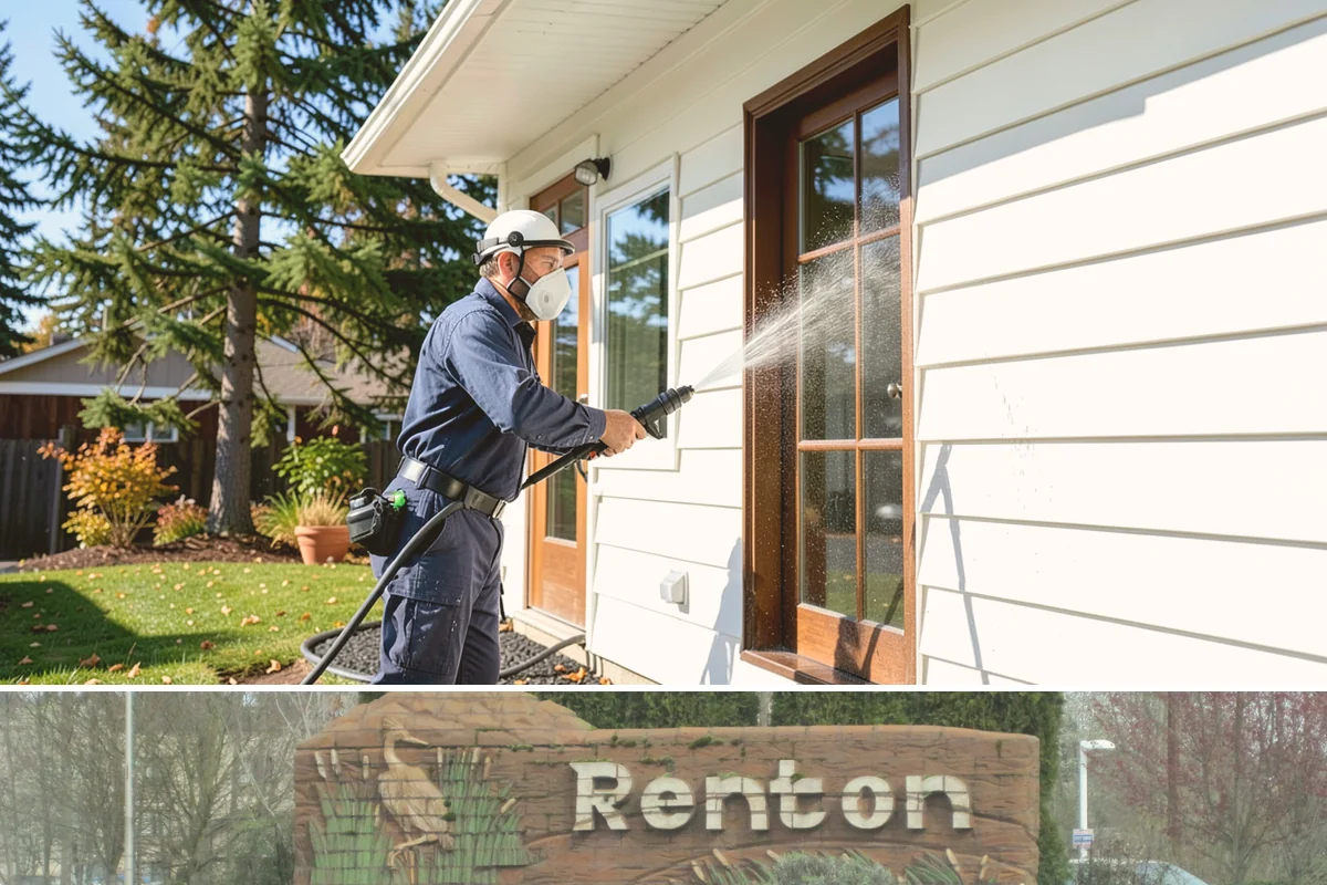 Outdoor Fireplace Cleaning in Renton, King County, WA - Spring cleaning readies the fireplace for summer evenings, and a dry day helps the masonry treatments work fully.