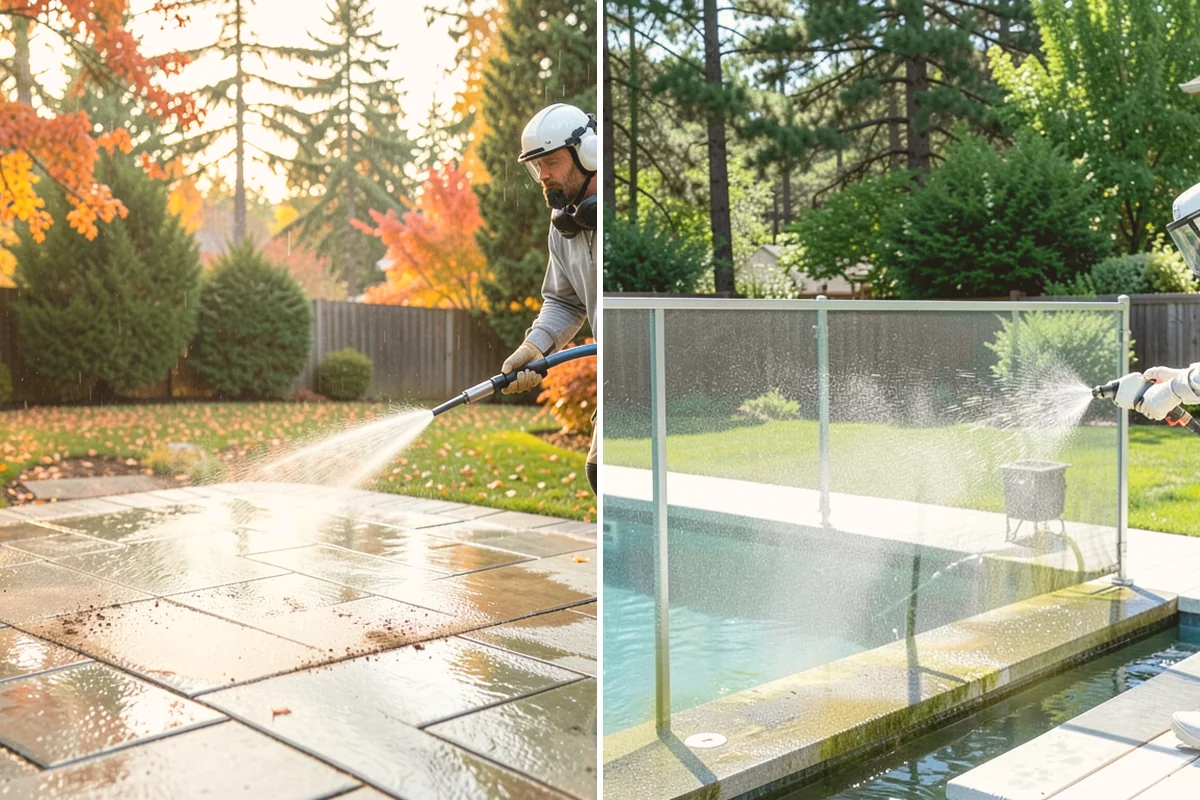 Outdoor Fireplace Cleaning in Sammamish, King County, WA - Clear ash and loose debris from the firebox area