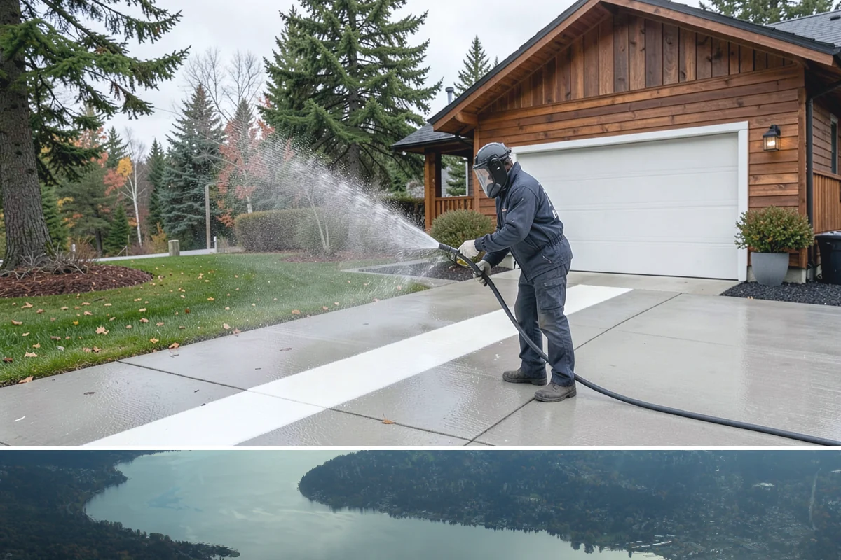 Outdoor Fireplace Cleaning in Sammamish, King County, WA - Spring cleaning readies the fireplace for summer evenings, and a dry day helps the masonry treatments work fully.
