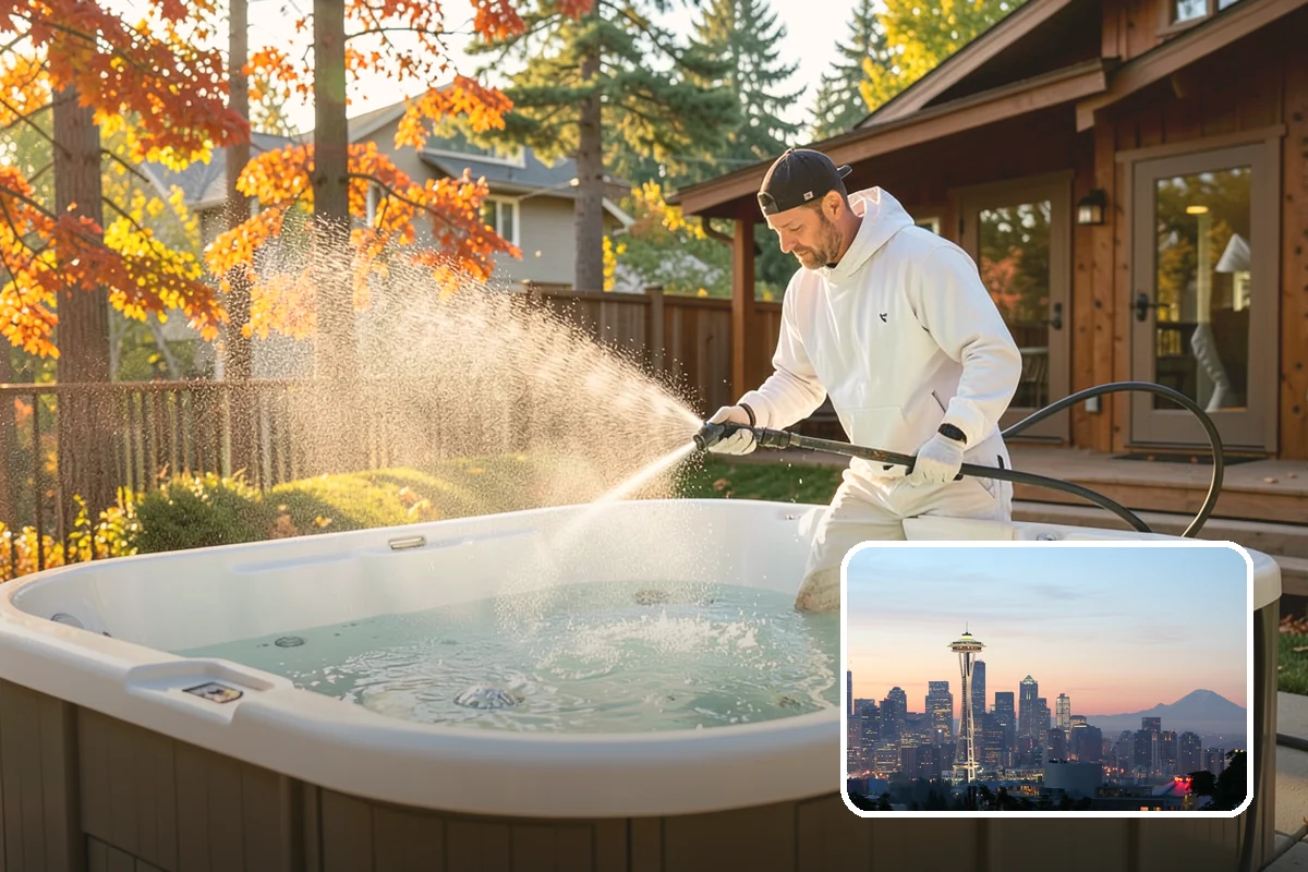 Outdoor Fireplace Cleaning in Seattle, King County, WA - Lifts soot and smoke staining from the masonry face