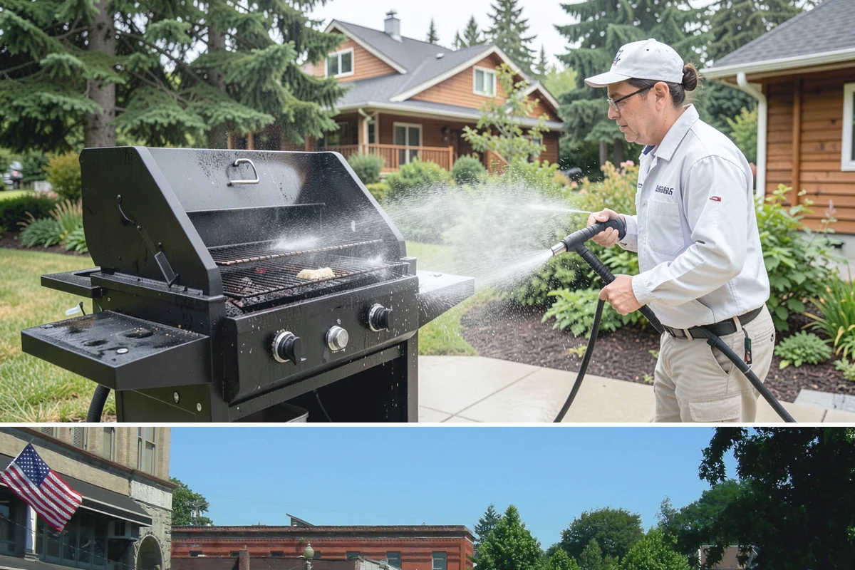 Outdoor Fireplace Cleaning in Snohomish, Snohomish County, WA - Spring cleaning readies the fireplace for summer evenings, and a dry day helps the masonry treatments work fully.