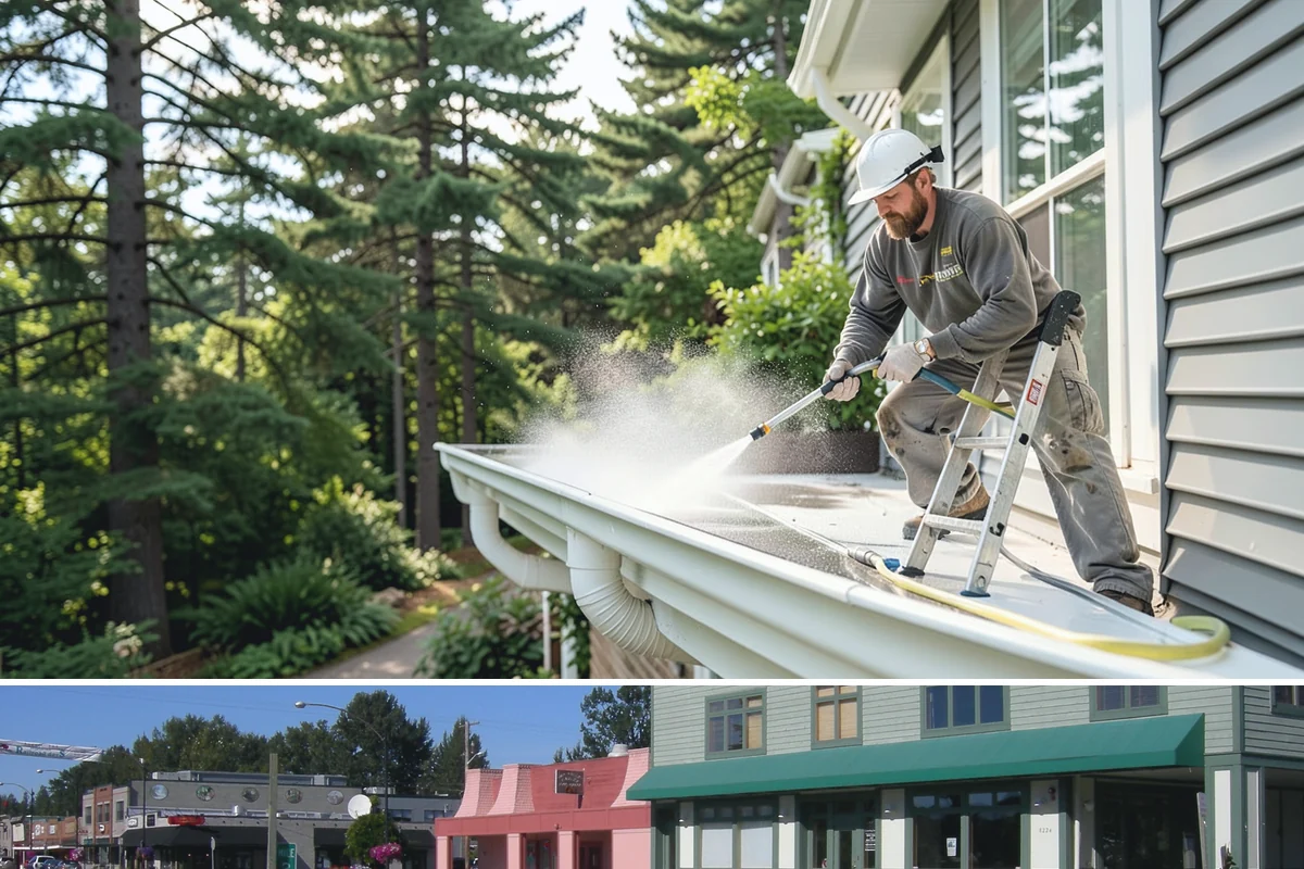 Outdoor Fireplace Cleaning in Snoqualmie, King County, WA - Spring cleaning readies the fireplace for summer evenings, and a dry day helps the masonry treatments work fully.