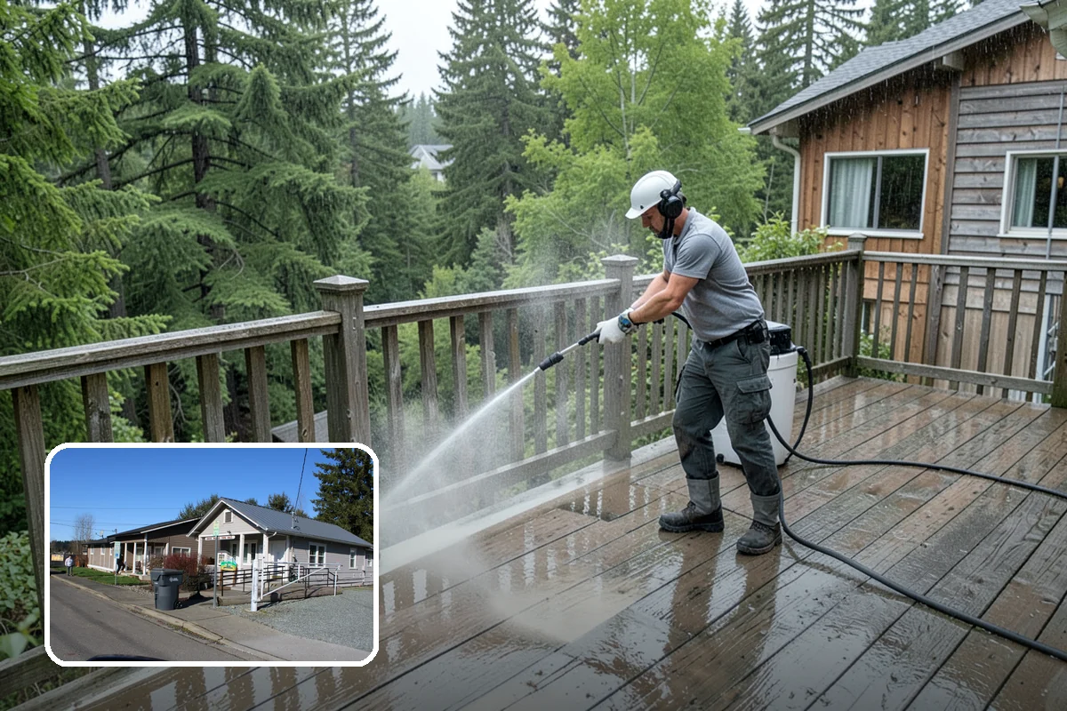 Outdoor Fireplace Cleaning in South Prairie, Pierce County, WA - Lifts soot and smoke staining from the masonry face