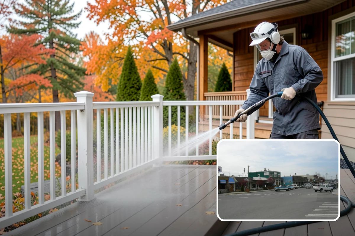 Outdoor Fireplace Cleaning in Stanwood, Snohomish County, WA - Lifts soot and smoke staining from the masonry face