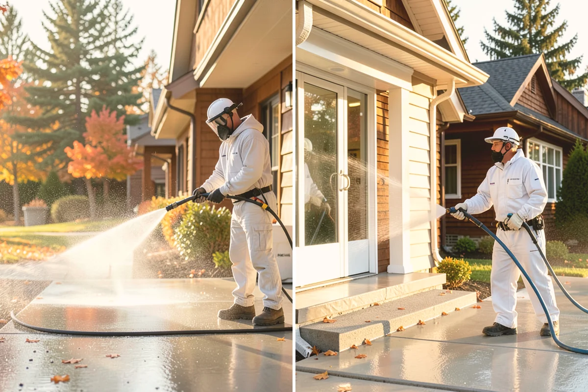Outdoor Fireplace Cleaning in Stanwood, Snohomish County, WA - Clear ash and loose debris from the firebox area