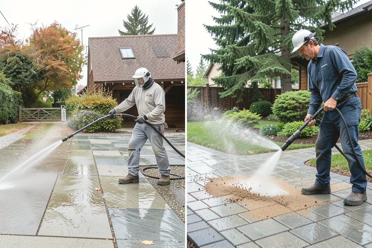 Outdoor Fireplace Cleaning in Steilacoom, Pierce County, WA - Clear ash and loose debris from the firebox area