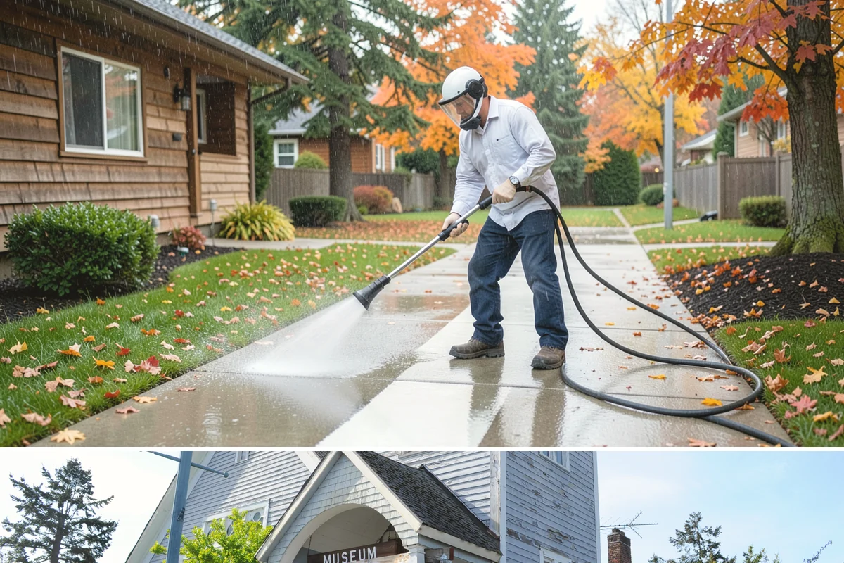 Outdoor Fireplace Cleaning in Steilacoom, Pierce County, WA - Spring cleaning readies the fireplace for summer evenings, and a dry day helps the masonry treatments work fully.