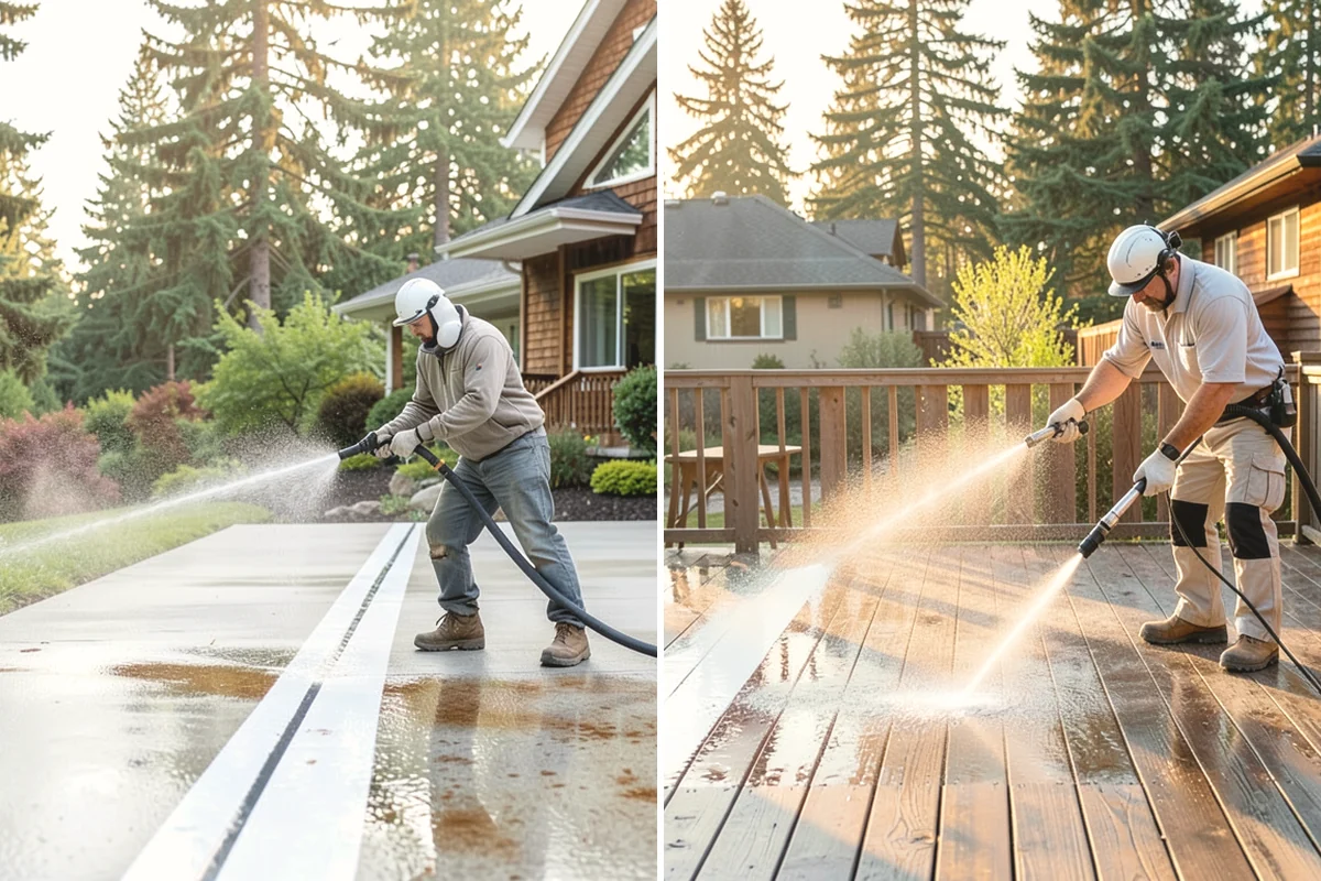 Outdoor Fireplace Cleaning in University Place, Pierce County, WA - Clear ash and loose debris from the firebox area