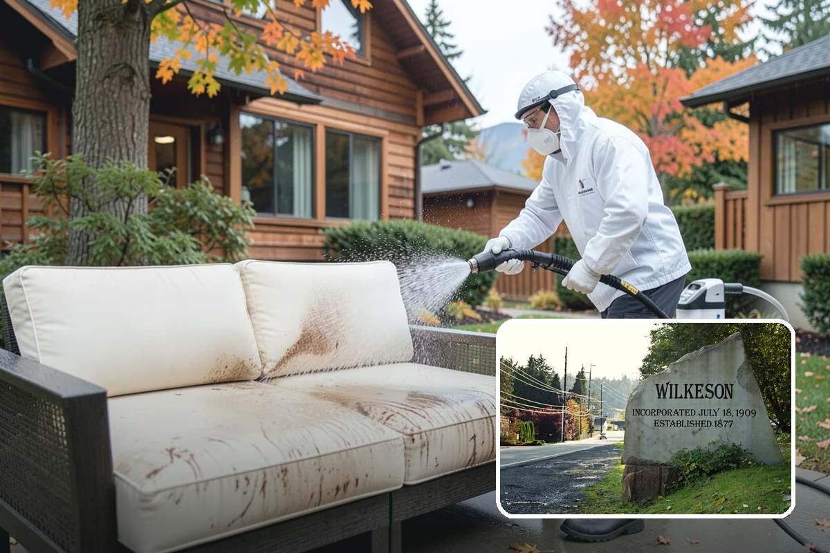 Outdoor Fireplace Cleaning in Wilkeson, Pierce County, WA - Lifts soot and smoke staining from the masonry face