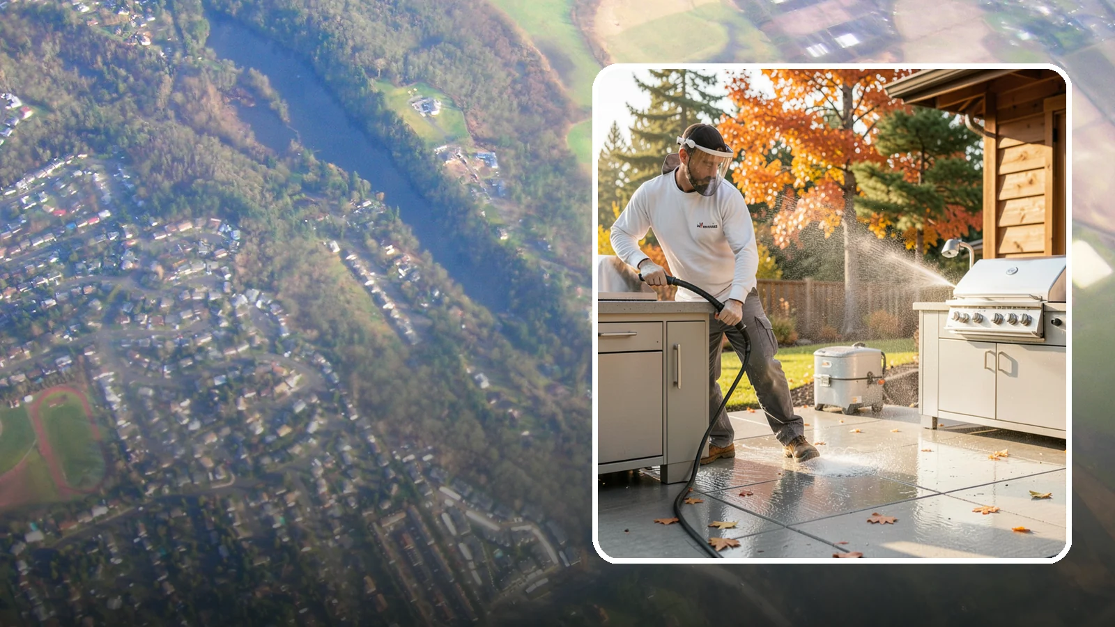 Outdoor Kitchen Appliance Cleaning in Algona, King County, WA - We detail built-in outdoor refrigerators, sinks, and stainless cabinetry so your alfresco kitchen resists the corrosion PNW...