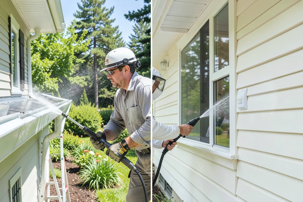 Outdoor Kitchen Appliance Cleaning in Auburn, King County, WA - Cover electrical and control panels before cleaning