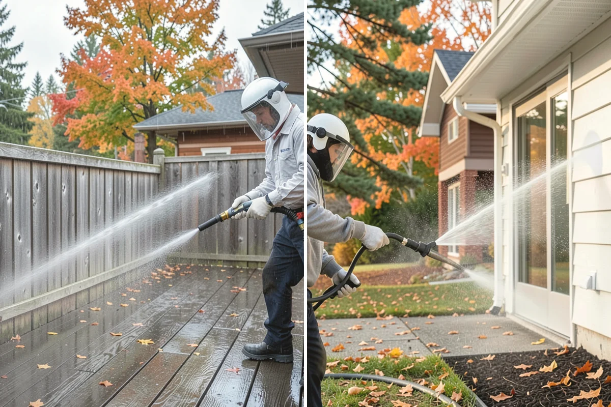 Outdoor Kitchen Appliance Cleaning in Black Diamond, King County, WA - Cover electrical and control panels before cleaning