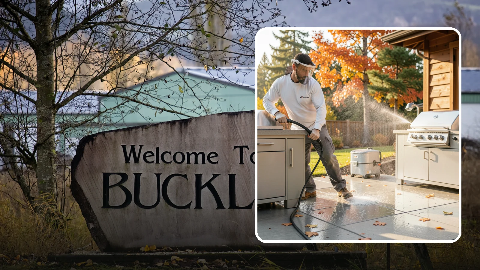 Outdoor Kitchen Appliance Cleaning in Buckley, Pierce County, WA - We detail built-in outdoor refrigerators, sinks, and stainless cabinetry so your alfresco kitchen resists the corrosion PNW...