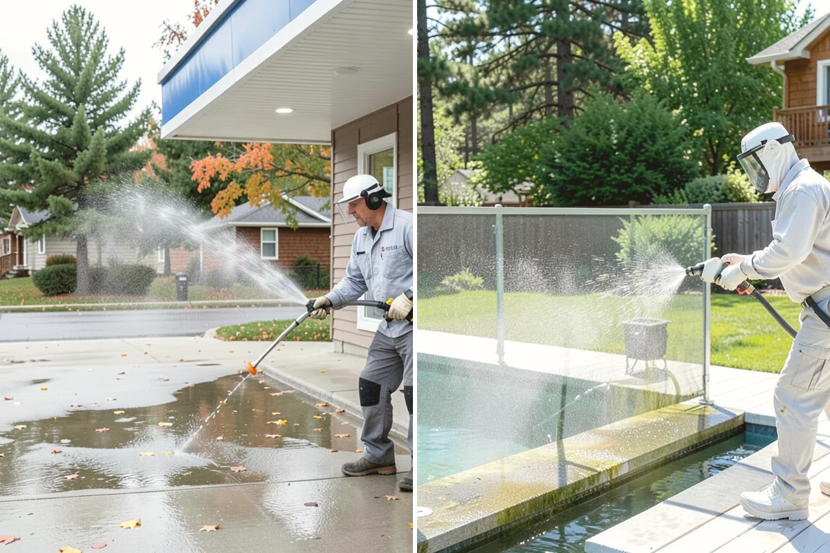 Outdoor Kitchen Appliance Cleaning in Burien, King County, WA - Cover electrical and control panels before cleaning