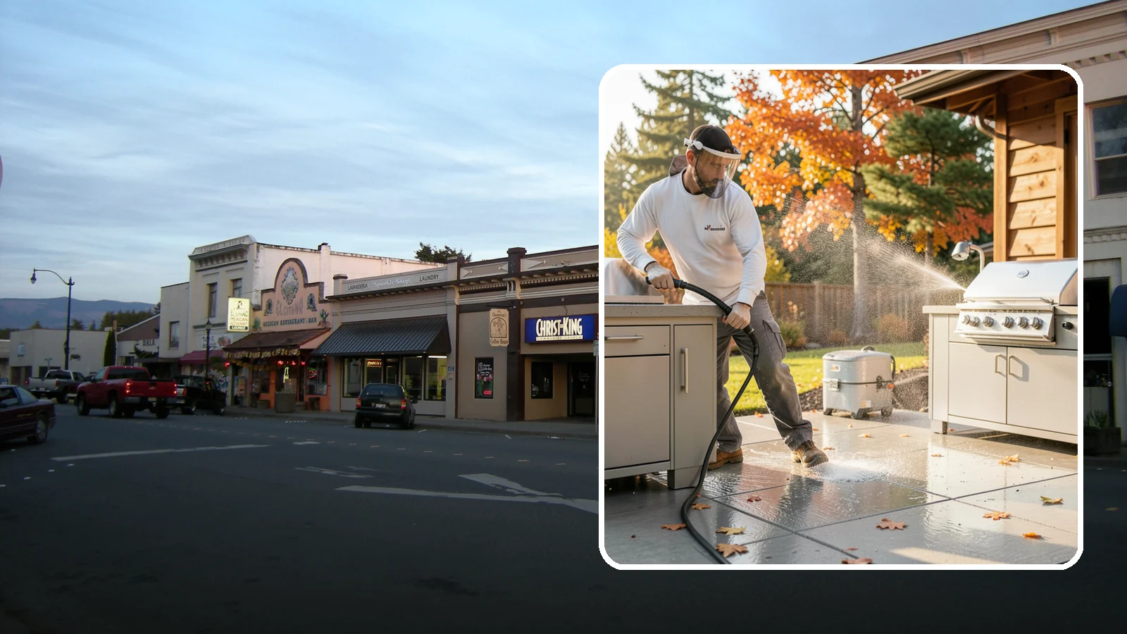 Outdoor Kitchen Appliance Cleaning in Burlington, Skagit County, WA - We detail built-in outdoor refrigerators, sinks, and stainless cabinetry so your alfresco kitchen resists the corrosion PNW...