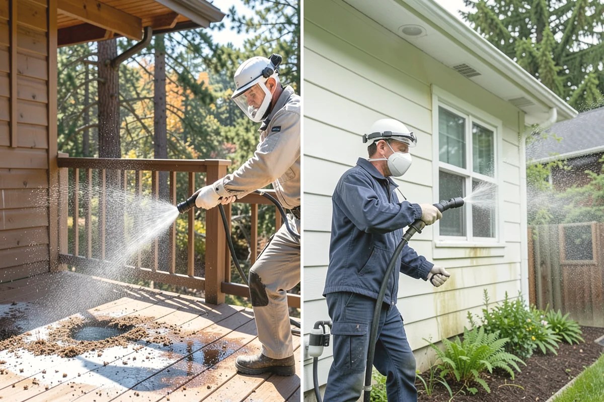 Outdoor Kitchen Appliance Cleaning in Carnation, King County, WA - Cover electrical and control panels before cleaning