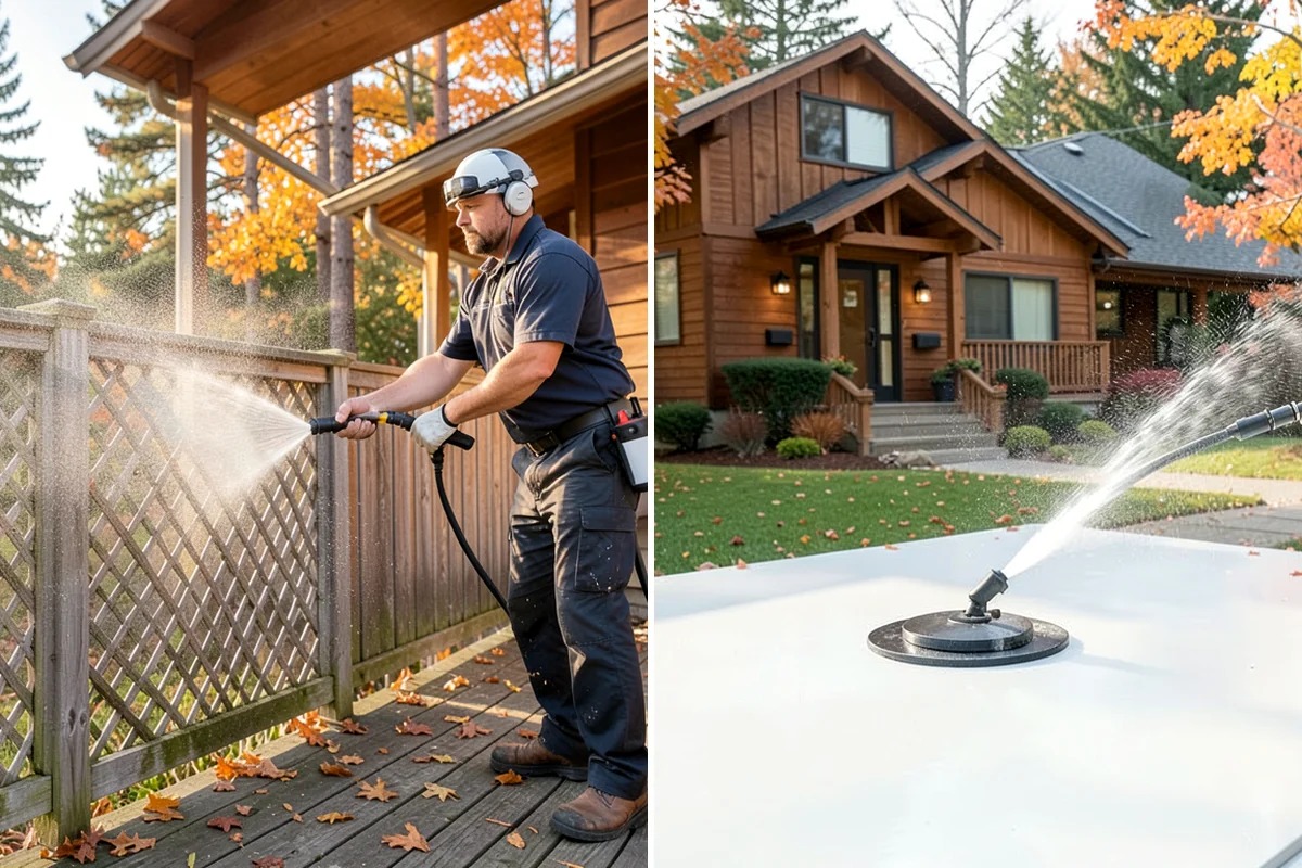 Outdoor Kitchen Appliance Cleaning in Concrete, Skagit County, WA - Cover electrical and control panels before cleaning
