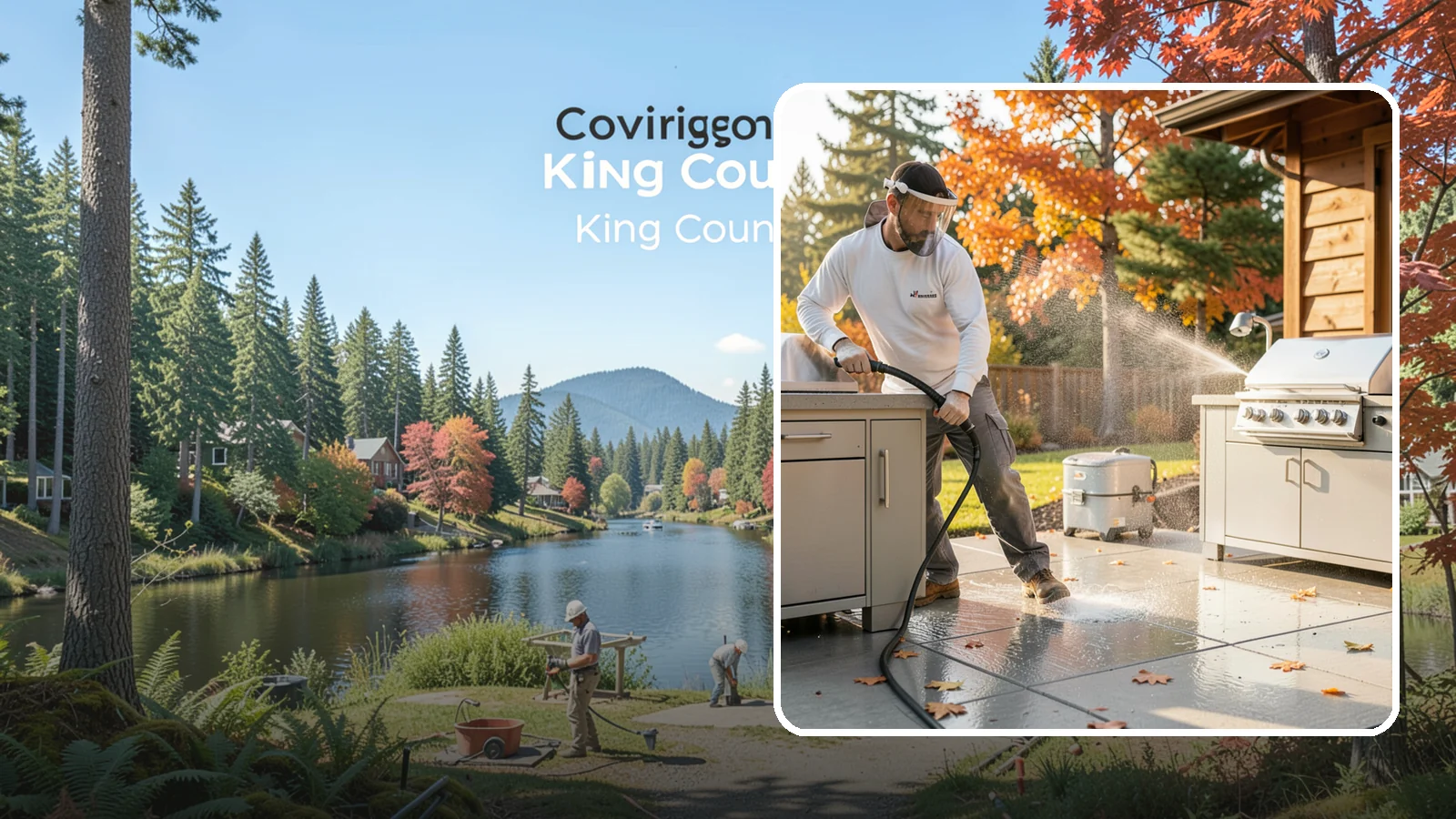 Outdoor Kitchen Appliance Cleaning in Covington, King County, WA - We detail built-in outdoor refrigerators, sinks, and stainless cabinetry so your alfresco kitchen resists the corrosion PNW...