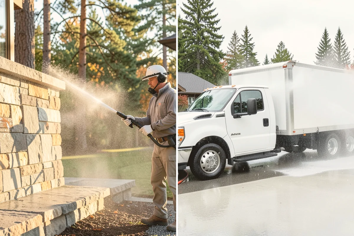 Outdoor Kitchen Appliance Cleaning in Eatonville, Pierce County, WA - Cover electrical and control panels before cleaning