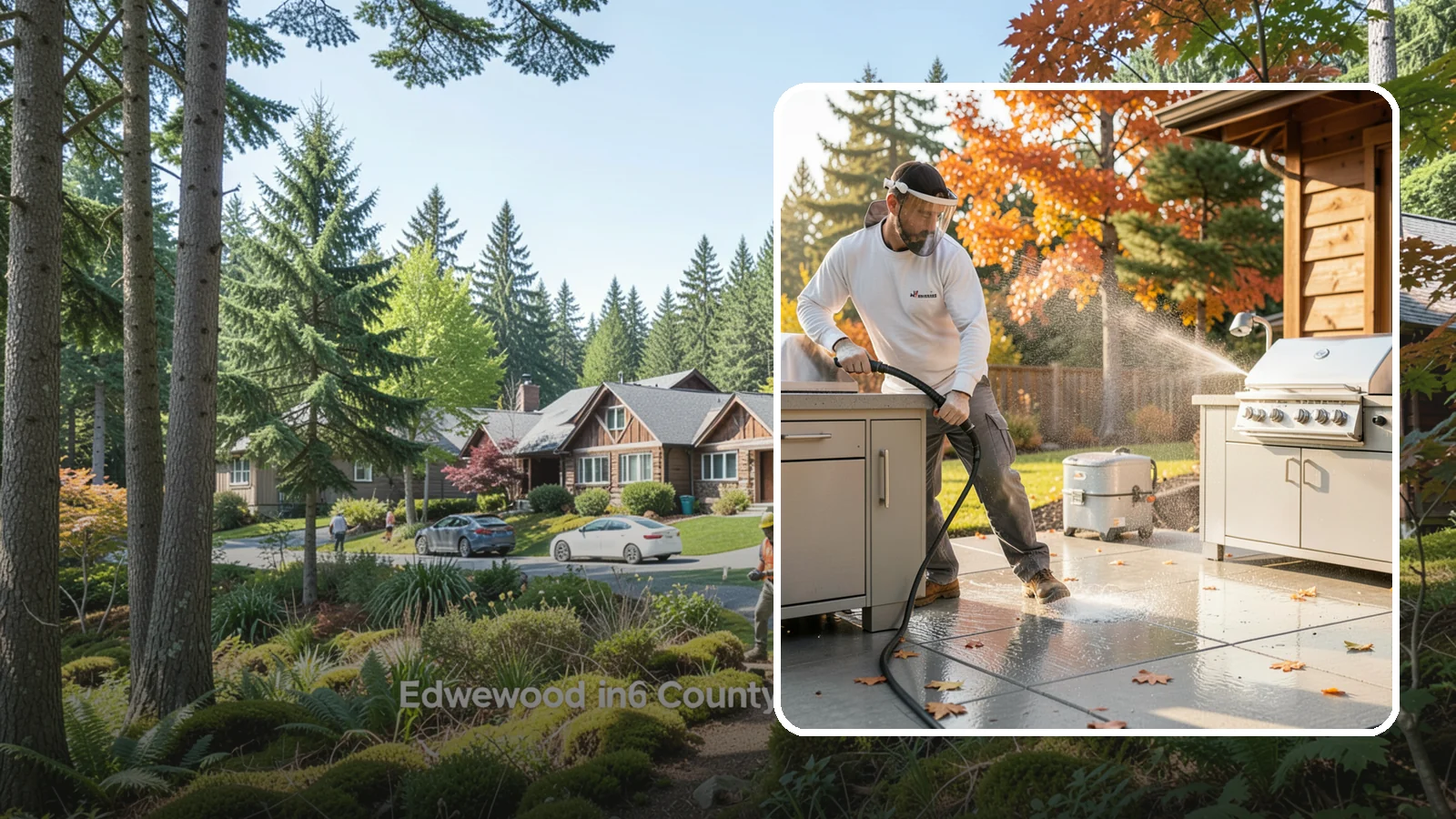Outdoor Kitchen Appliance Cleaning in Edgewood, Pierce County, WA - We detail built-in outdoor refrigerators, sinks, and stainless cabinetry so your alfresco kitchen resists the corrosion PNW...