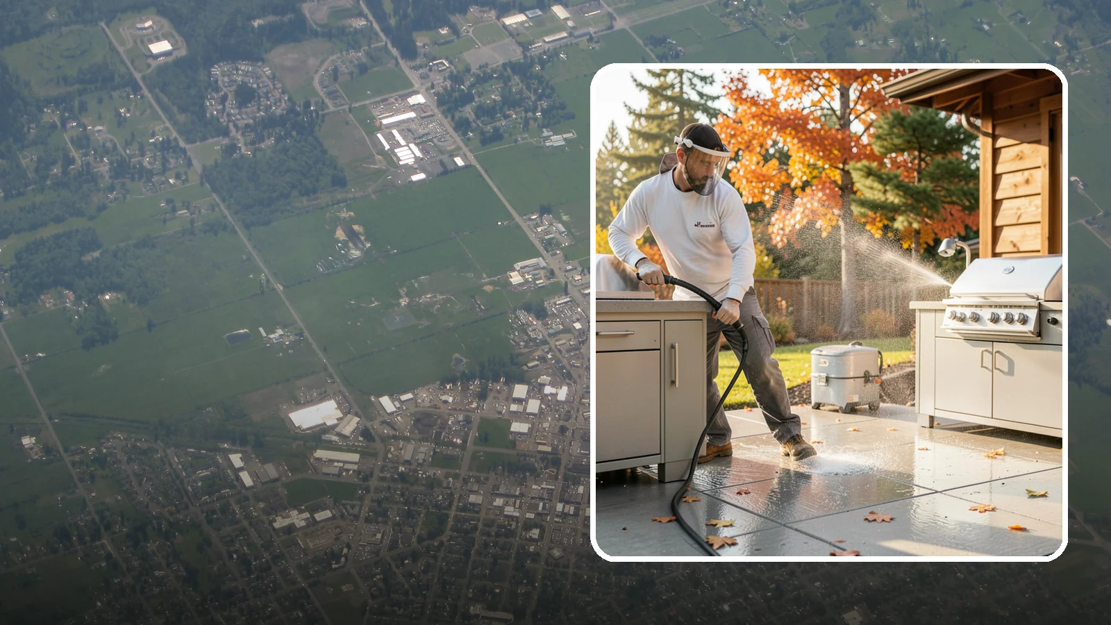 Outdoor Kitchen Appliance Cleaning in Enumclaw, King County, WA - We detail built-in outdoor refrigerators, sinks, and stainless cabinetry so your alfresco kitchen resists the corrosion PNW...