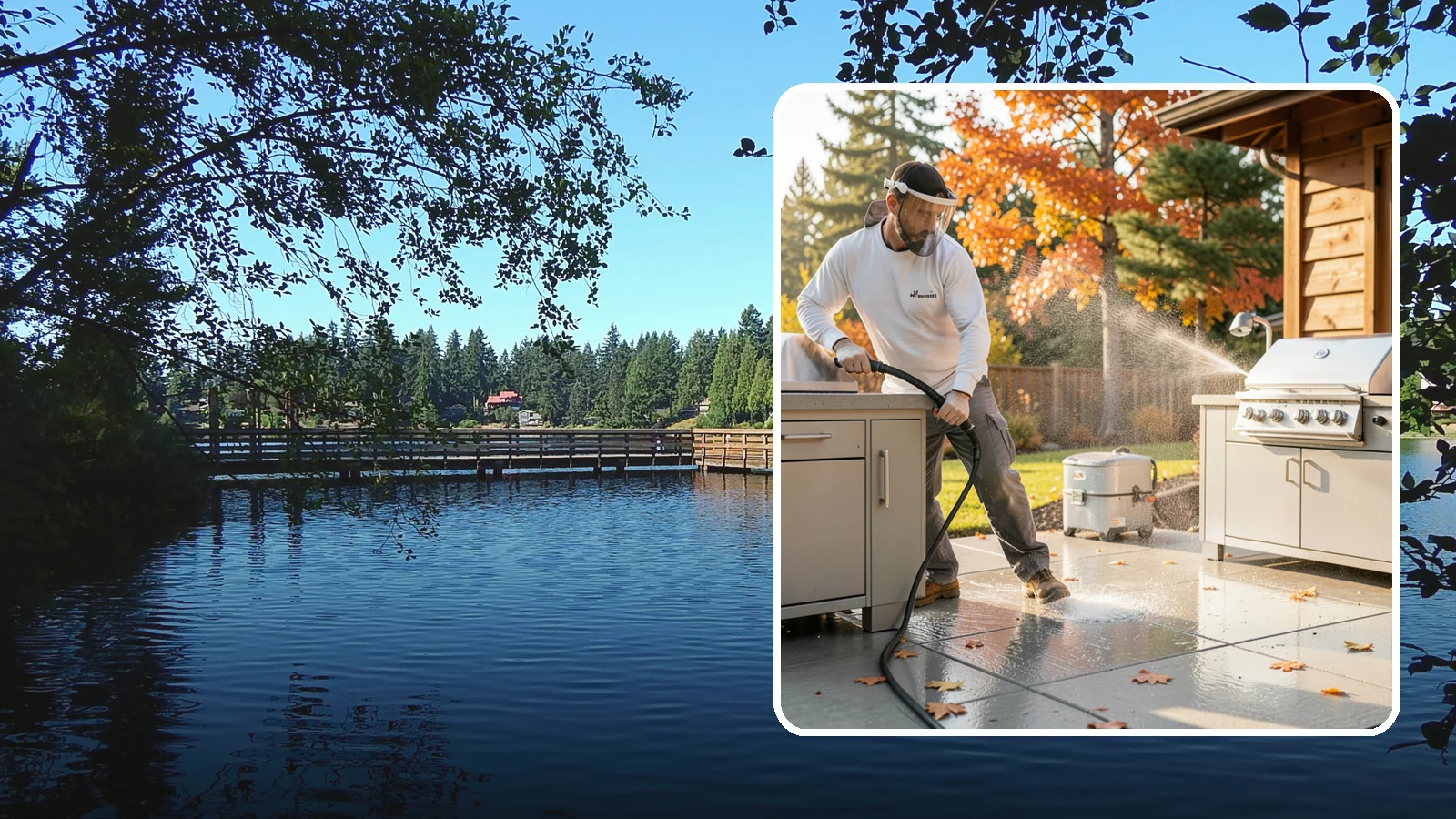 Outdoor Kitchen Appliance Cleaning in Federal Way, King County, WA - We detail built-in outdoor refrigerators, sinks, and stainless cabinetry so your alfresco kitchen resists the corrosion PNW...