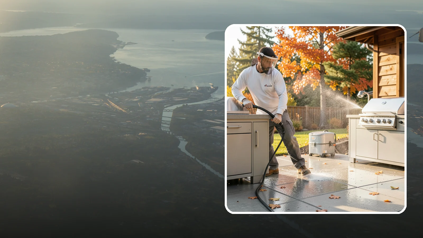 Outdoor Kitchen Appliance Cleaning in Fife, Pierce County, WA - We detail built-in outdoor refrigerators, sinks, and stainless cabinetry so your alfresco kitchen resists the corrosion PNW...