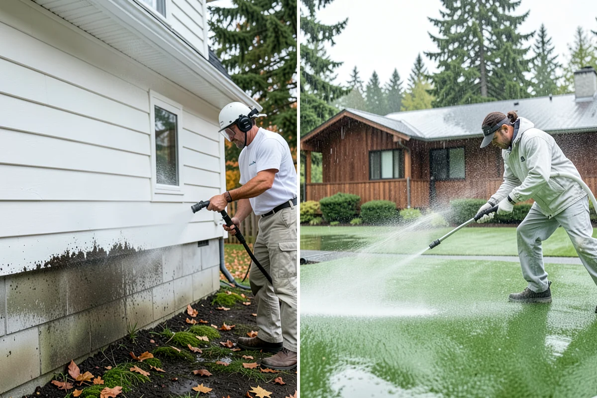 Outdoor Kitchen Appliance Cleaning in Gig Harbor, Pierce County, WA - Cover electrical and control panels before cleaning