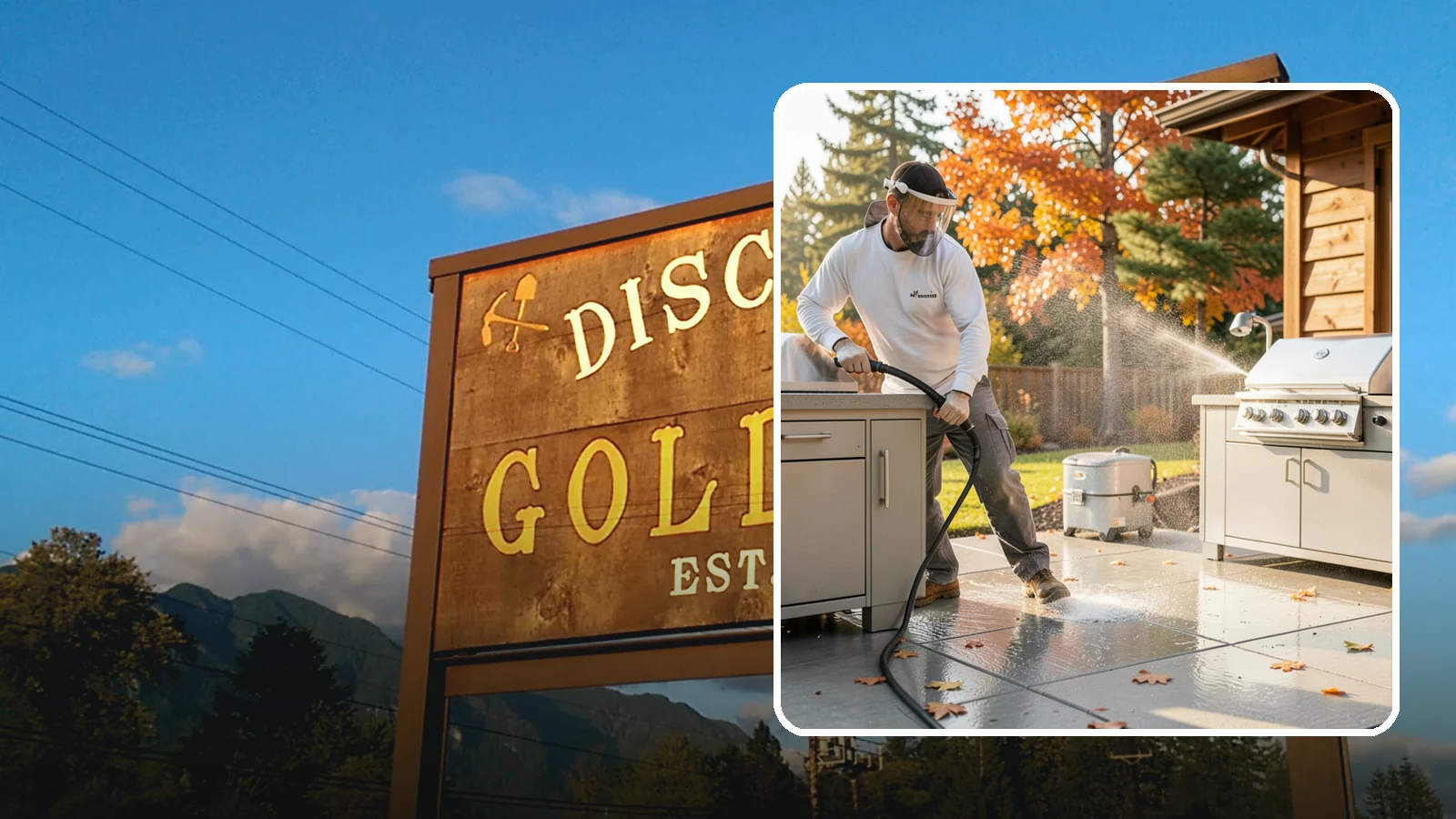 Outdoor Kitchen Appliance Cleaning in Gold Bar, Snohomish County, WA - We detail built-in outdoor refrigerators, sinks, and stainless cabinetry so your alfresco kitchen resists the corrosion PNW...