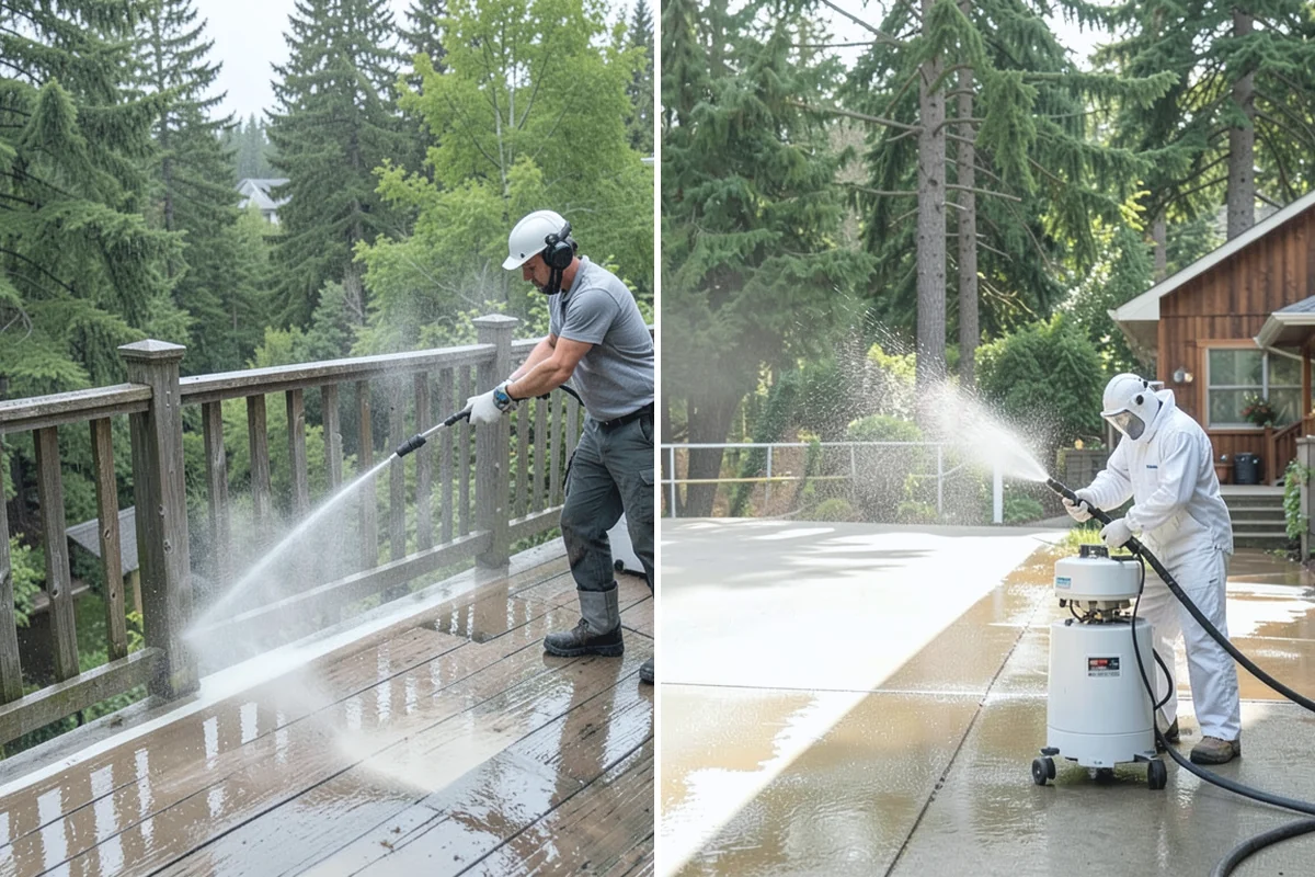 Outdoor Kitchen Appliance Cleaning in Granite Falls, Snohomish County, WA - Cover electrical and control panels before cleaning