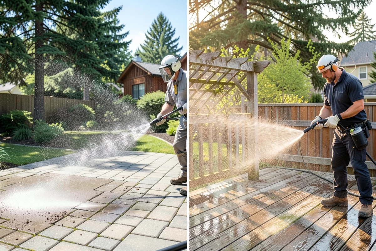 Outdoor Kitchen Appliance Cleaning in Hunts Point, King County, WA - Cover electrical and control panels before cleaning