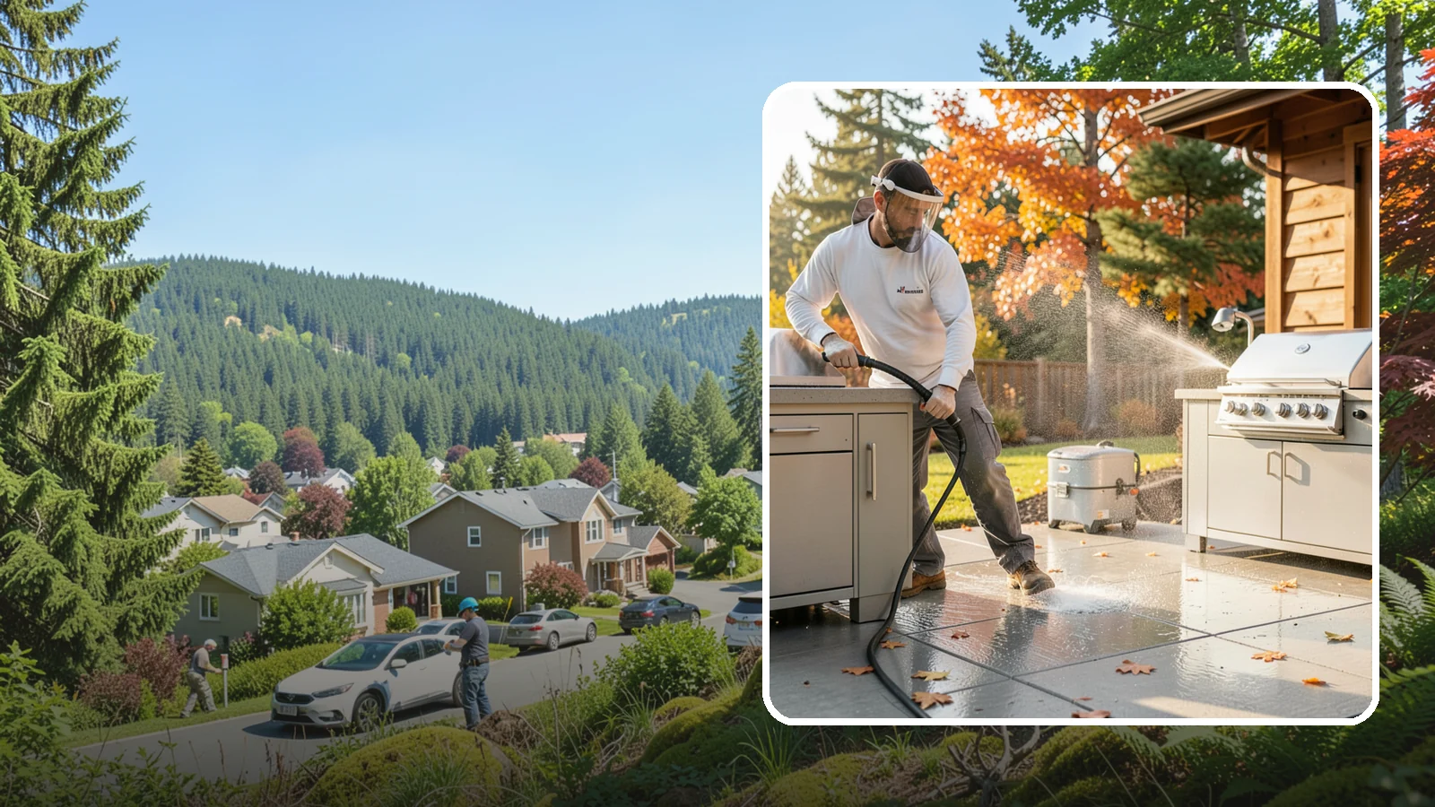 Outdoor Kitchen Appliance Cleaning in Index, Snohomish County, WA - We detail built-in outdoor refrigerators, sinks, and stainless cabinetry so your alfresco kitchen resists the corrosion PNW...