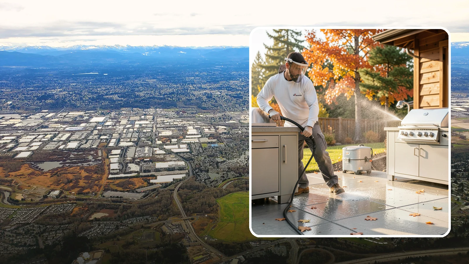 Outdoor Kitchen Appliance Cleaning in Kent, King County, WA - We detail built-in outdoor refrigerators, sinks, and stainless cabinetry so your alfresco kitchen resists the corrosion PNW...