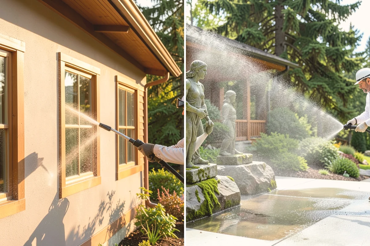 Outdoor Kitchen Appliance Cleaning in Lynnwood, Snohomish County, WA - Cover electrical and control panels before cleaning