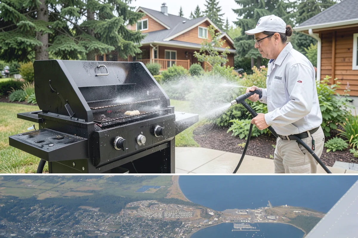 Outdoor Kitchen Appliance Cleaning in Oak Harbor, Island County, WA - Plan appliance detailing in spring so your outdoor kitchen is protected and presentable through the summer entertaining season.