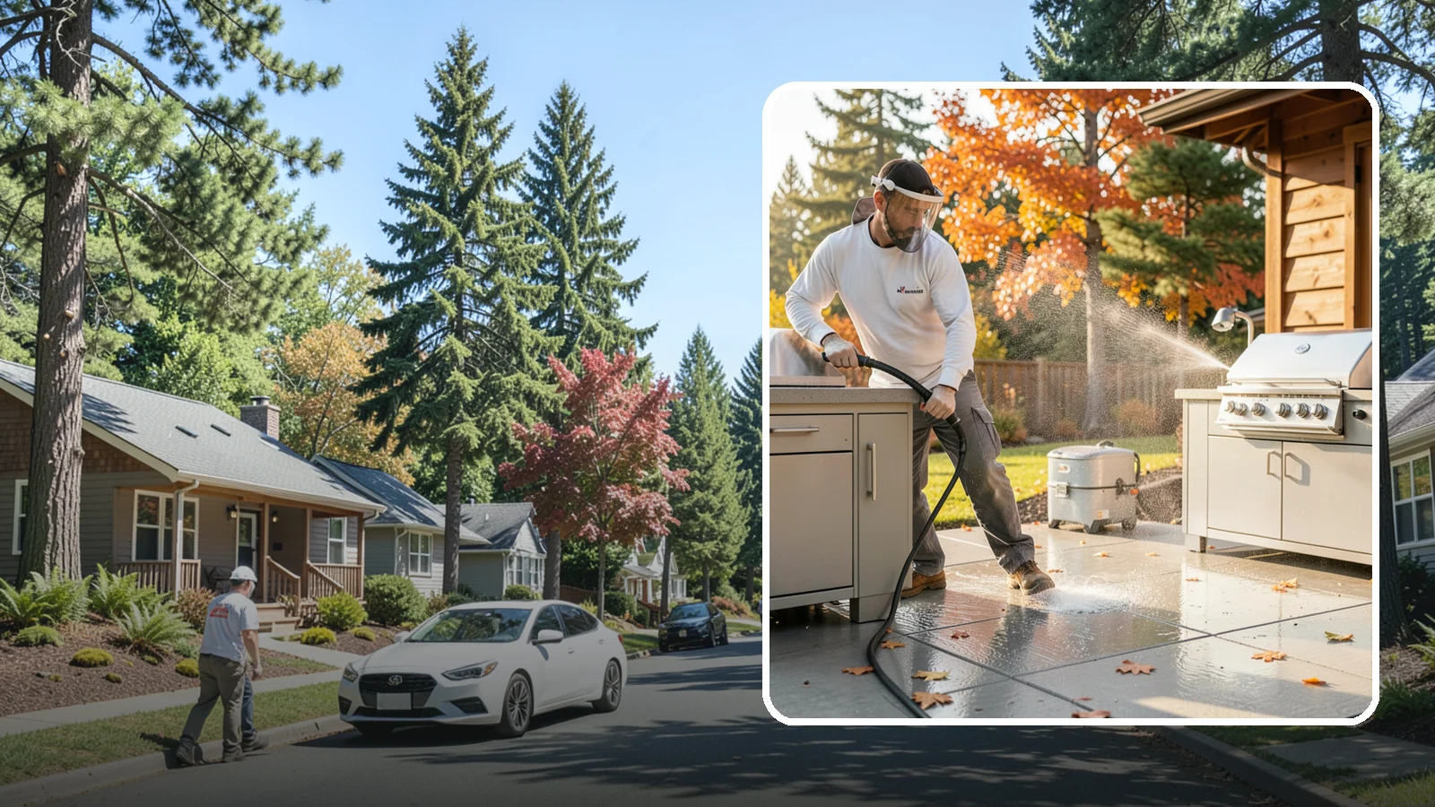 Outdoor Kitchen Appliance Cleaning in Orting, Pierce County, WA - We detail built-in outdoor refrigerators, sinks, and stainless cabinetry so your alfresco kitchen resists the corrosion PNW...