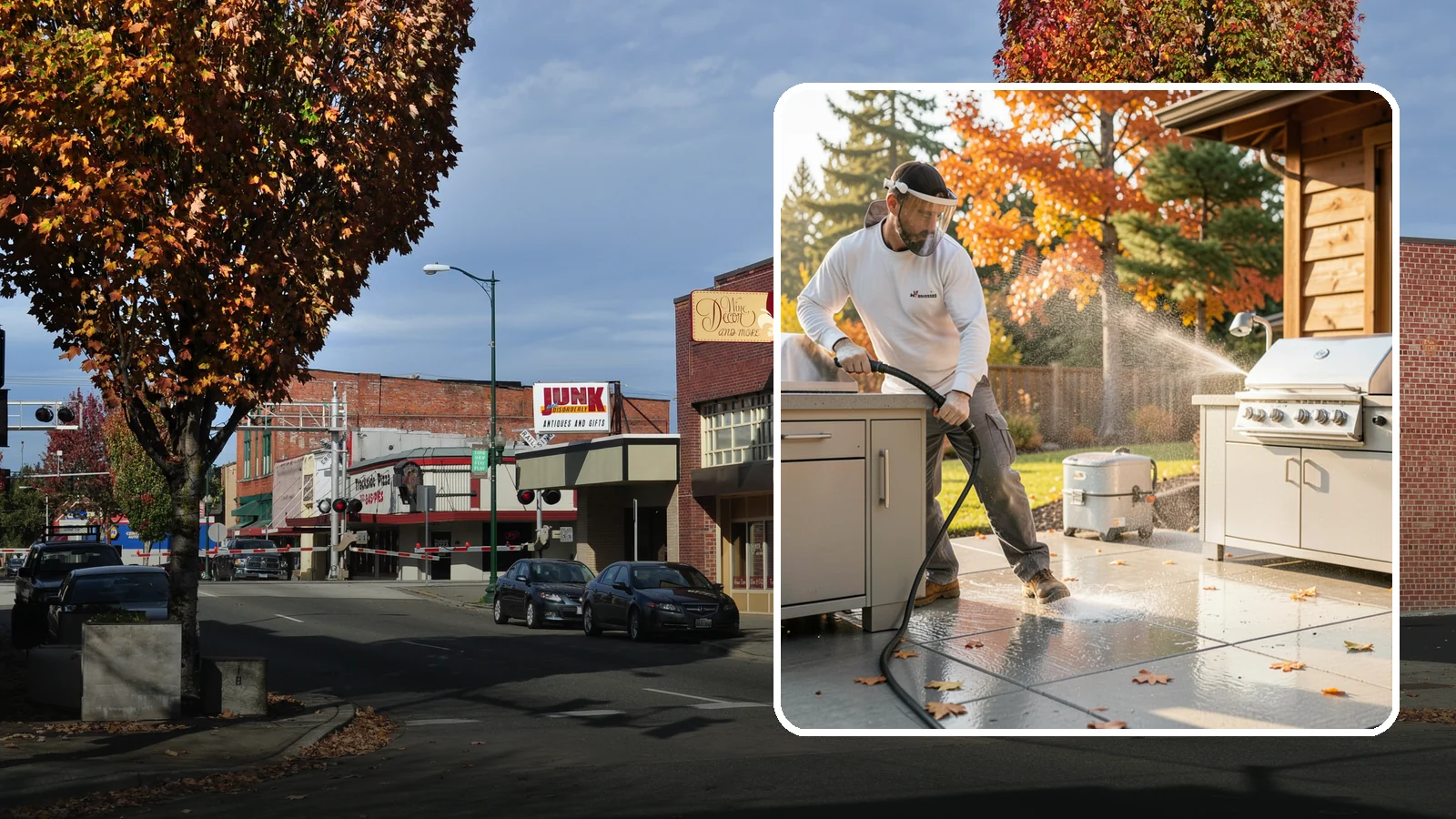 Outdoor Kitchen Appliance Cleaning in Puyallup, Pierce County, WA - We detail built-in outdoor refrigerators, sinks, and stainless cabinetry so your alfresco kitchen resists the corrosion PNW...