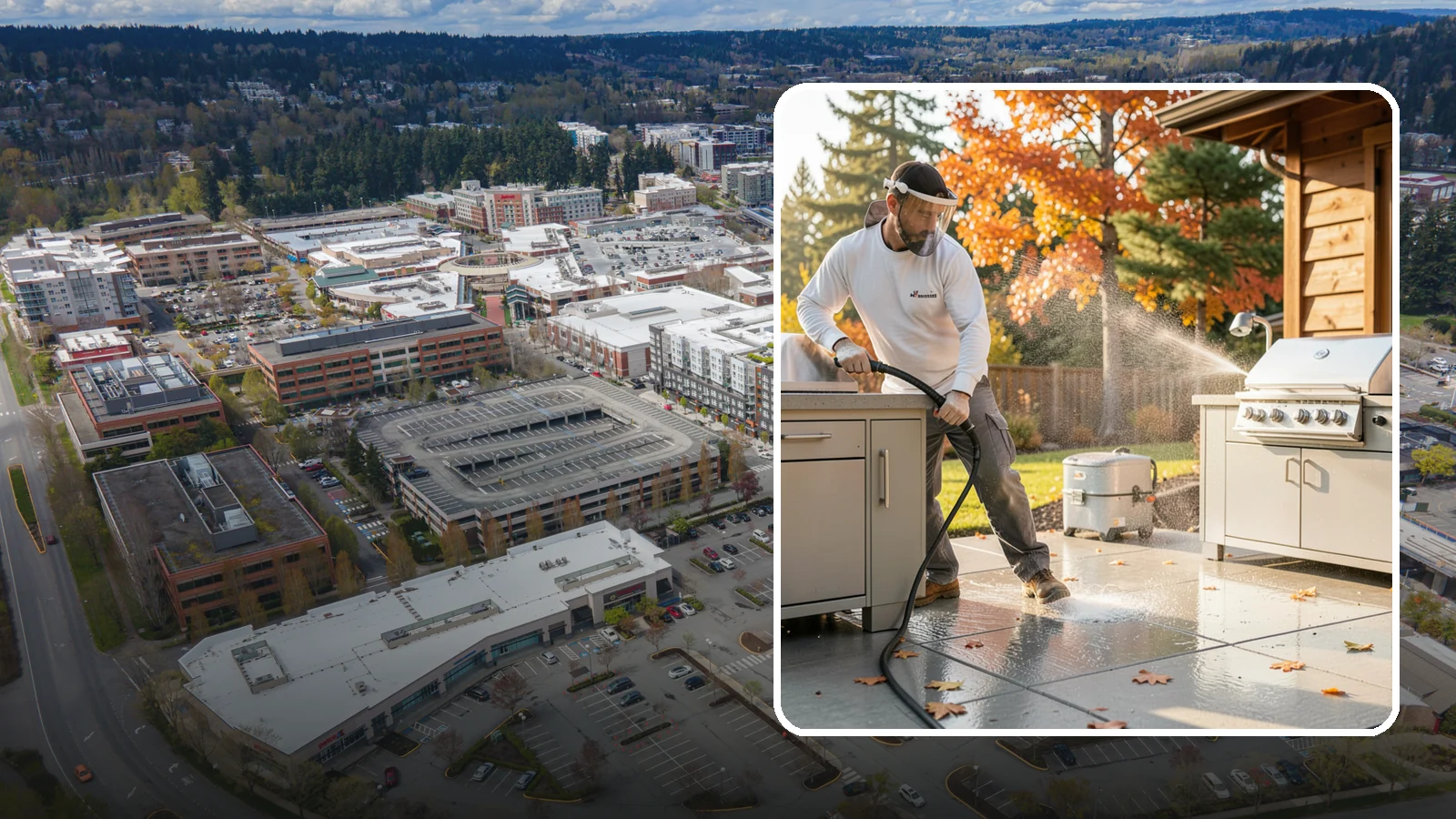 Outdoor Kitchen Appliance Cleaning in Redmond, King County, WA - We detail built-in outdoor refrigerators, sinks, and stainless cabinetry so your alfresco kitchen resists the corrosion PNW...
