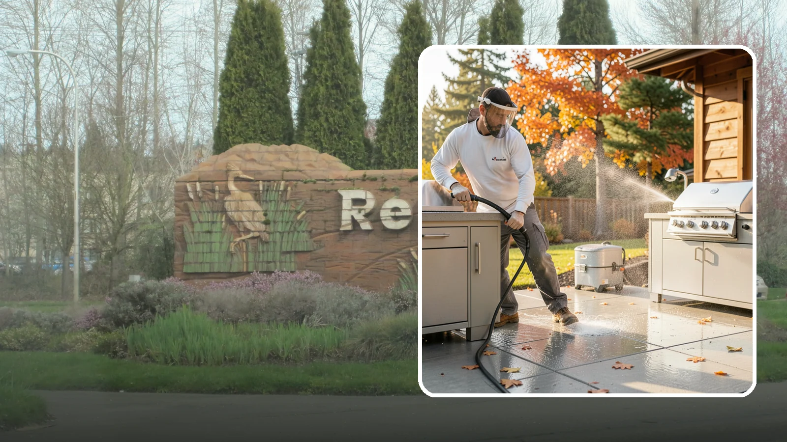 Outdoor Kitchen Appliance Cleaning in Renton, King County, WA - We detail built-in outdoor refrigerators, sinks, and stainless cabinetry so your alfresco kitchen resists the corrosion PNW...